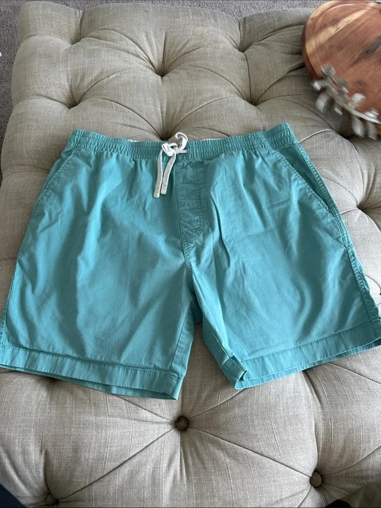 J. Crew Men's Aqua Drawcord Swim Trunks