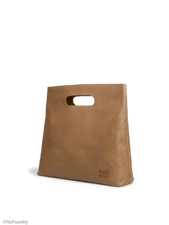 Handmade Full Grain Leather Top-Handle Tote Bag for Women