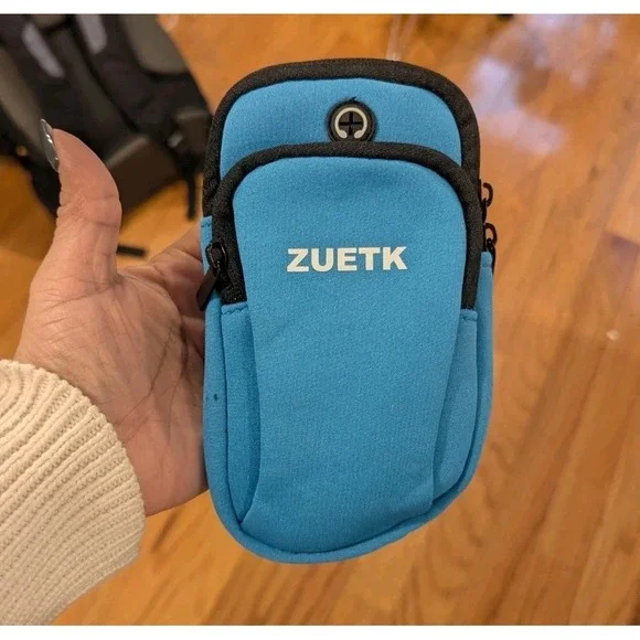 Gorpcore Running Phone Holder Armband ZUETK Fitness Workout Pouch Blue‎