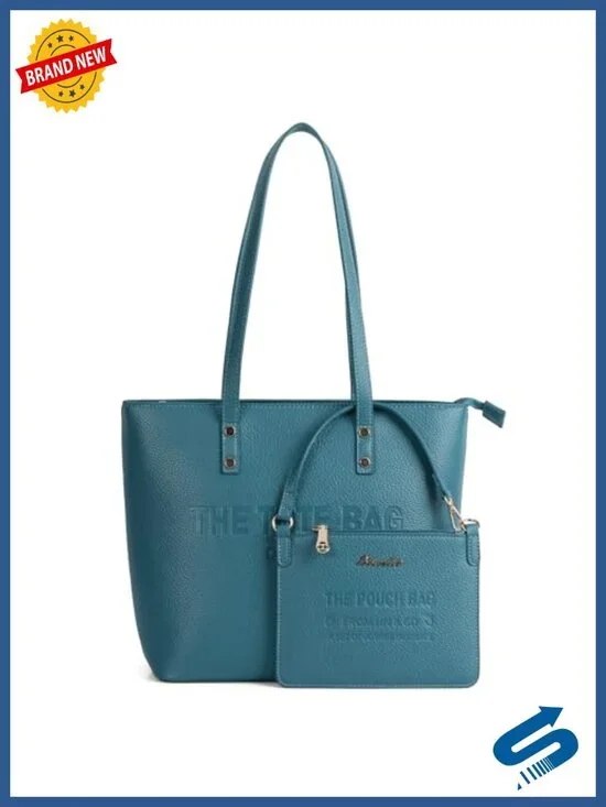 Medium Top Handle PU Leather Tote Purse Handbag