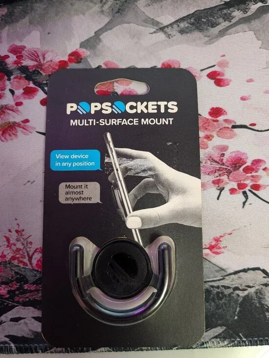 PopSockets PopMount: Multi-Surface Mount - PopSockets PopGrip - Black NEW !!!