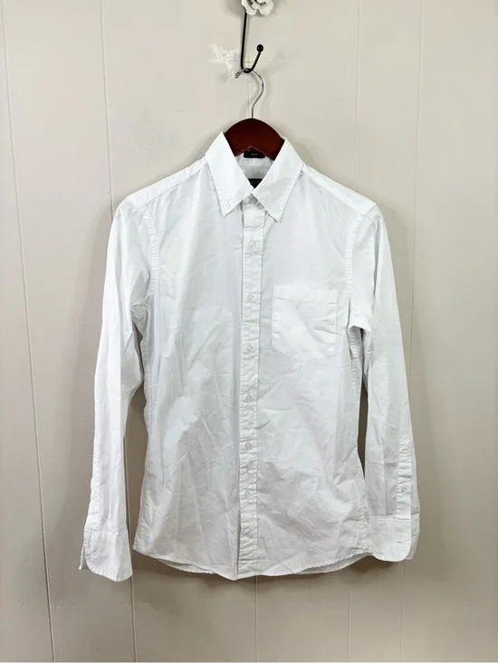 J Crew Slim fit flex casual shirt size XS white new button down cotton stretch