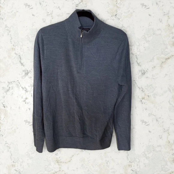NWT J Crew Merino Wool Blend Quarter Zip