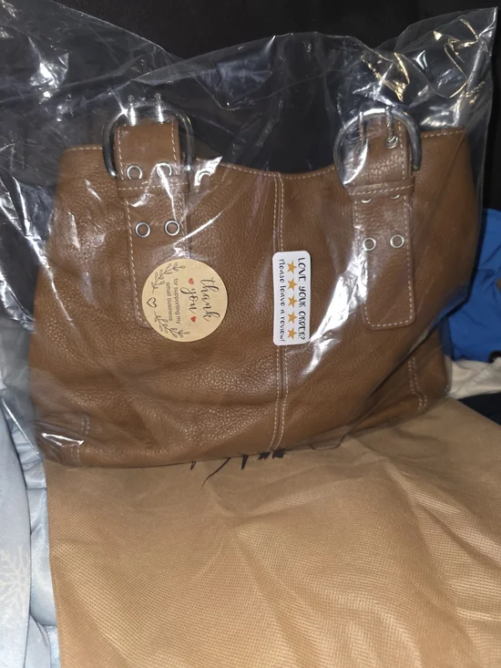 Tingnanello Classic Brown Leather Tote Bag - Structured Everyday Handbag
