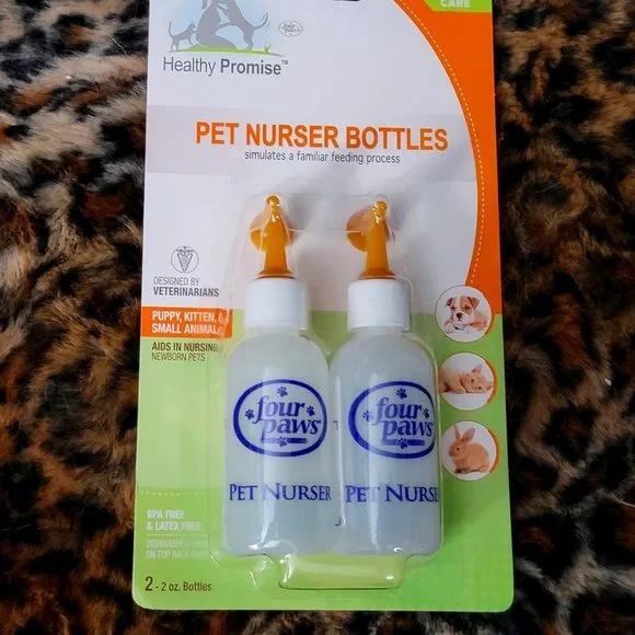 Pet Kitten Puppy Nursing Bottles 2 pack ea. New!