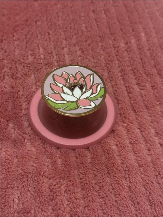 Pink Lotus Phone Grip PopSocket Magnetic