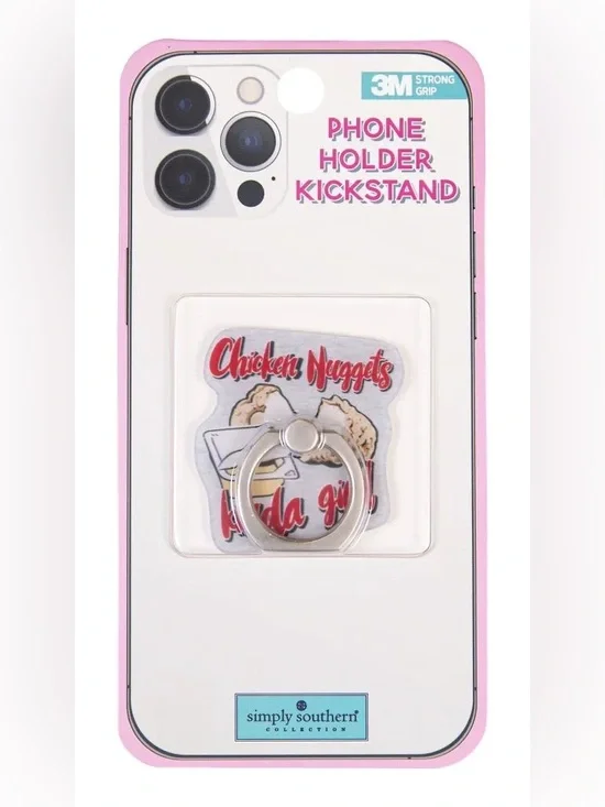 Simply Southern Chicken Nuggets Phone Ring Holder Kickstand