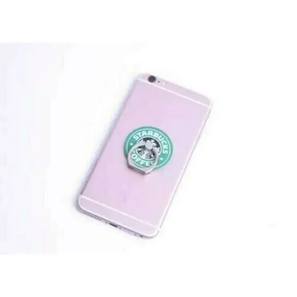 STARBUCKS Phone Ring Holder Stand Universal COFFEE Tablet Reusable Kickstand NEW