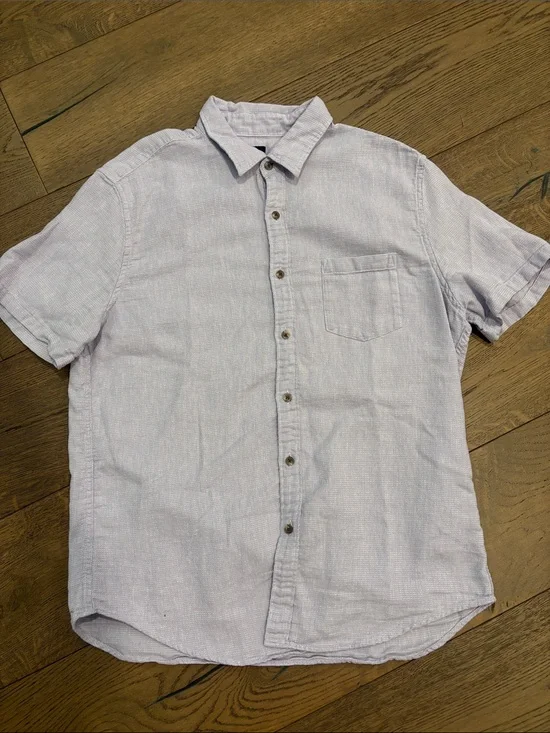 J. Crew Light Lavender Short-Sleeve Button-Down Shirt