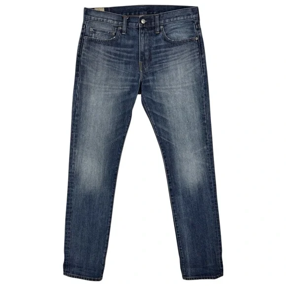 J.CREW 484 Slim Fit Jeans‎ Size 32 32x34 KAIHARA Japanese Denim Distressed