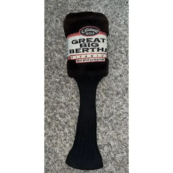 CALLAWAY GOLF CLUB HEAD COVER SOCK GREAT BIG BERTHA Sole Plate #1 WAR‎ BIRD