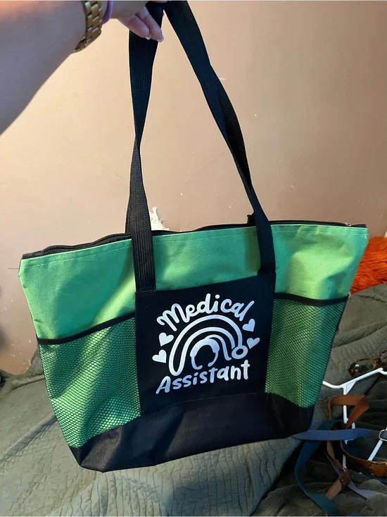 Medical Assistant Green Tote Bag