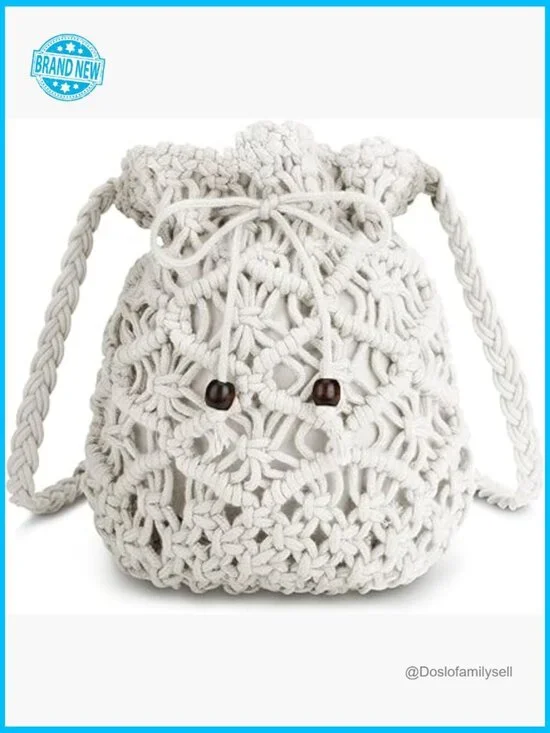 Straw Crossbody Bag Woven Hobo Tote Summer Beach Purse Bohemian Tassel Shoulder