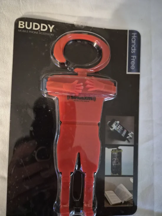 Buddy Hands-Free Red Mobile Phone Holder - Universal Accessory