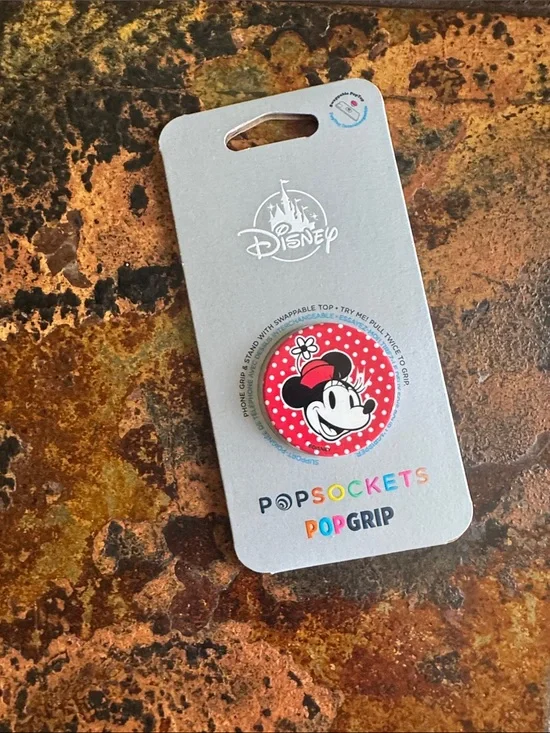 Disney Minnie Mouse Red & White Polka Dot PopSocket PopGrip (870)