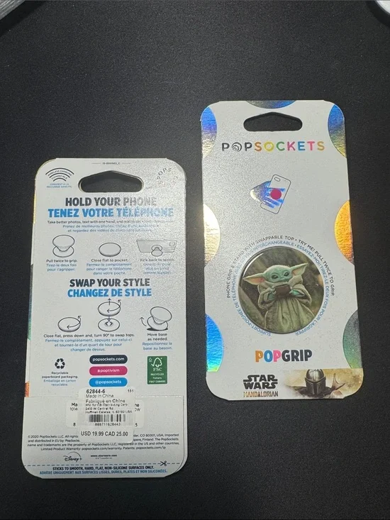 PopSockets PopGrip Grogu Baby Yoda Design PopGrip x 1