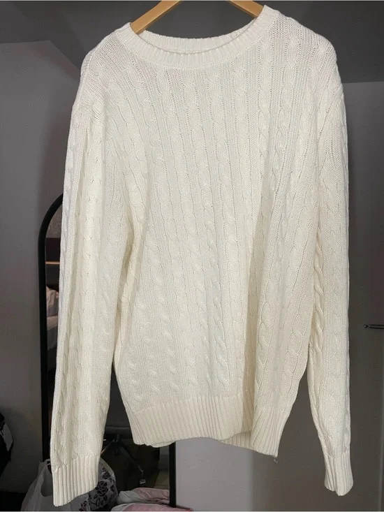 J Crew Heritage cotton cable-knit sweater