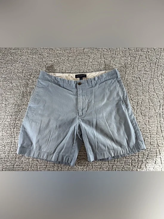 J. Crew Mercantile Flex Men’s Size 32 Light Blue Chino Shorts‎