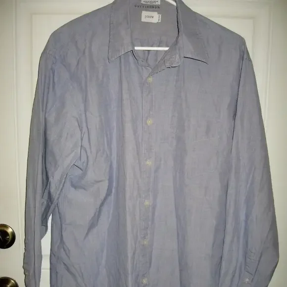 J. Crew Button Down Size‎ M 15-15.5 Shirt Blue