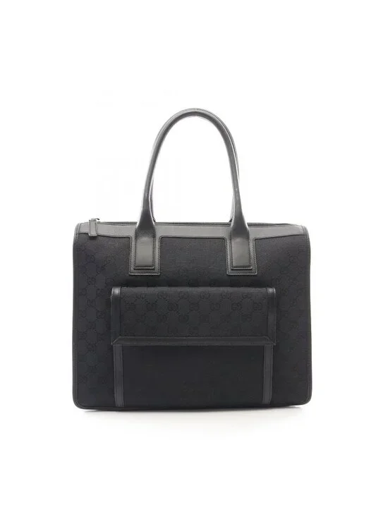 Gucci Handbag GG Canvas 000 Black Tote Bag