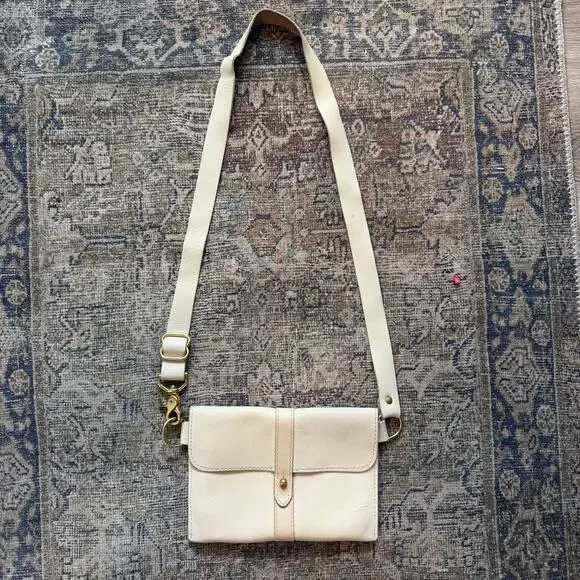 Crossbow leather bone hand bag crossbody bag hip pouch western minimalist purse