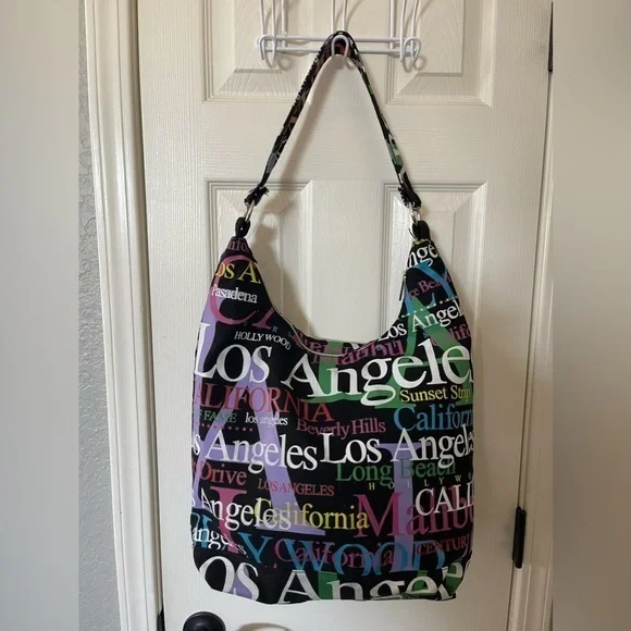 Jay Joshua Multi-Color Los Angeles Tote Bag NWOT