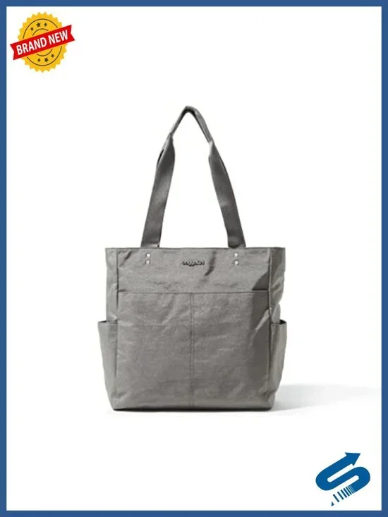 Lightweight Nylon Tote with Luggage Sleeve, Washable Travel Bag