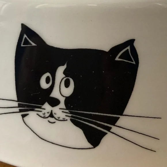 Italian Ceramic Cat Bowl