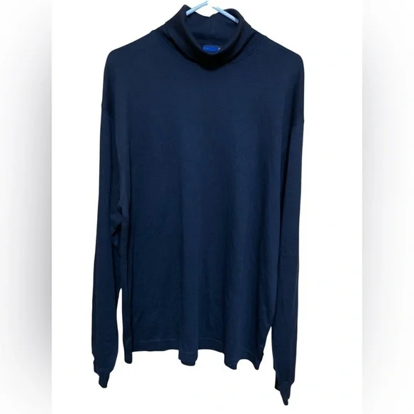 J. Crew Sport Black Turtleneck Long Sleeve Men’s Shirt Top, Size Large.