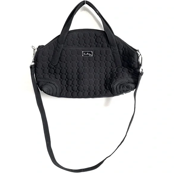 Vera Bradley Black Quilted Travel Tote