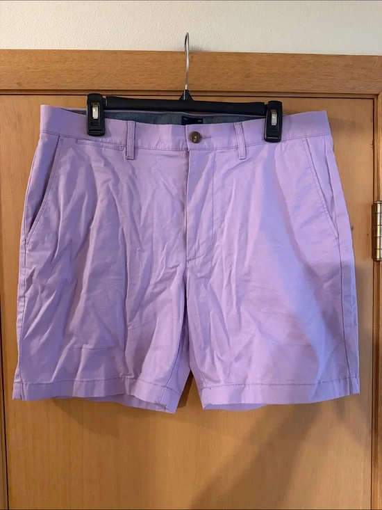 J. Crew Men's 7’’ Stretch Chino Shorts Lavender New Size 33