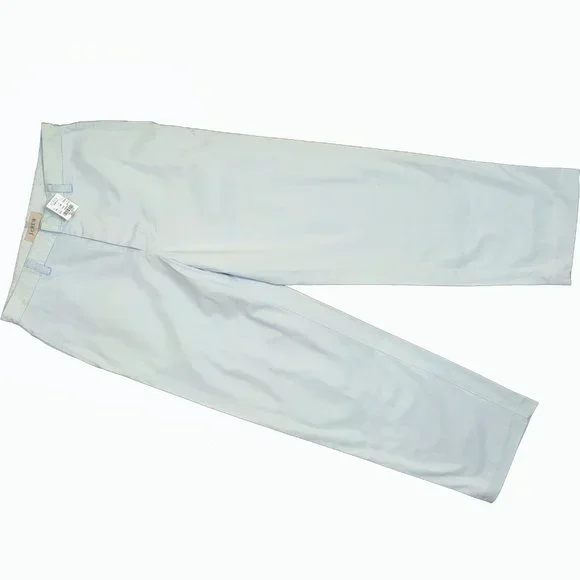 NEW Vintage J Crew Mens Chinos Pants! 34 x 34 Light Blue  Wider Leg Inseam is 34