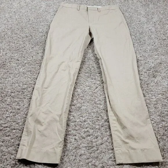 J Crew Pants Mens 32x30.5 Tag 32x32 Beige Straight Flex Bedford Preppy Chino