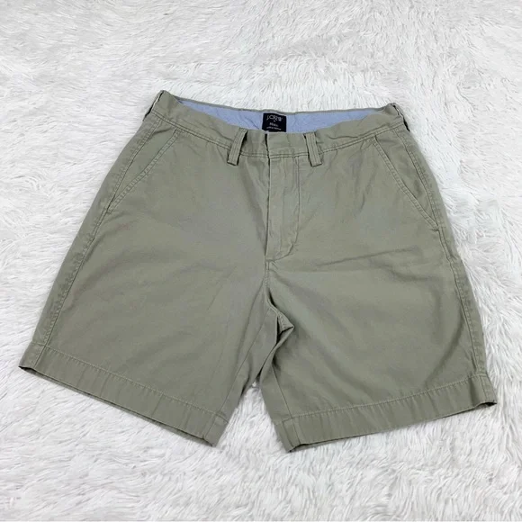 J Crew flat‎ front Reade chino shorts