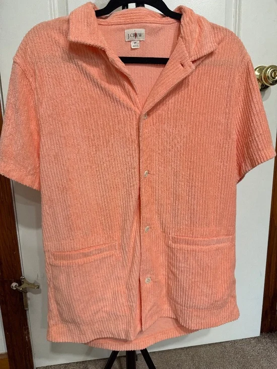 J. Crew Coral Casual Button-up Shirt