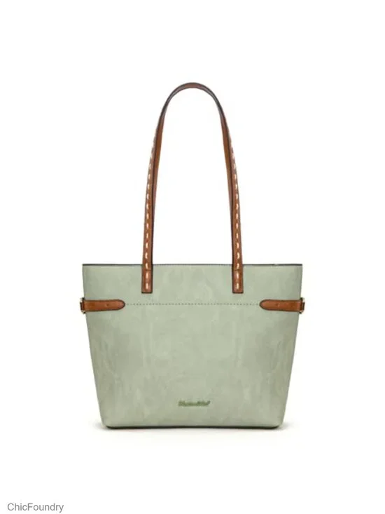 Minimalist Tote Bag Women Shoulder Handbag Faux Leather Hobo Purse Everyday