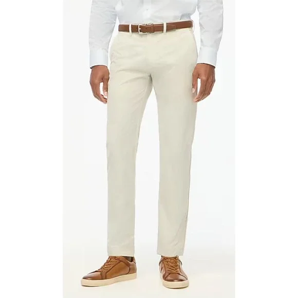 J. Crew Flex Slim Tech Pant Stone Khaki Beige Men's Size W35 L32 Casual Dress‎