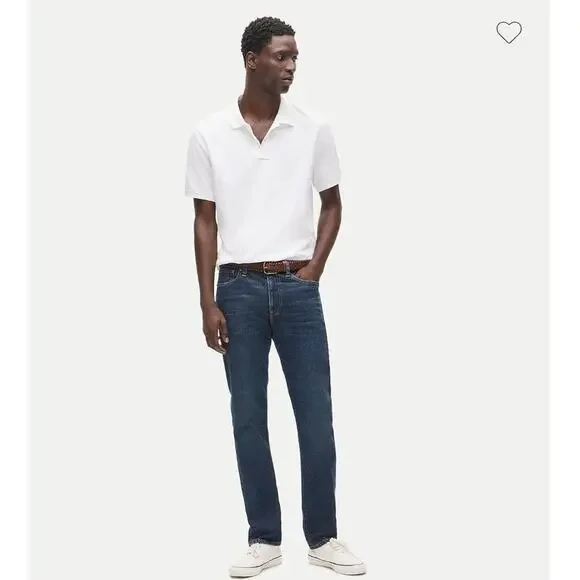 NWOT J. Crew Men's  770™ Straight-Fit Stretch Jean In Deep Lake Wash Blue 32/30
