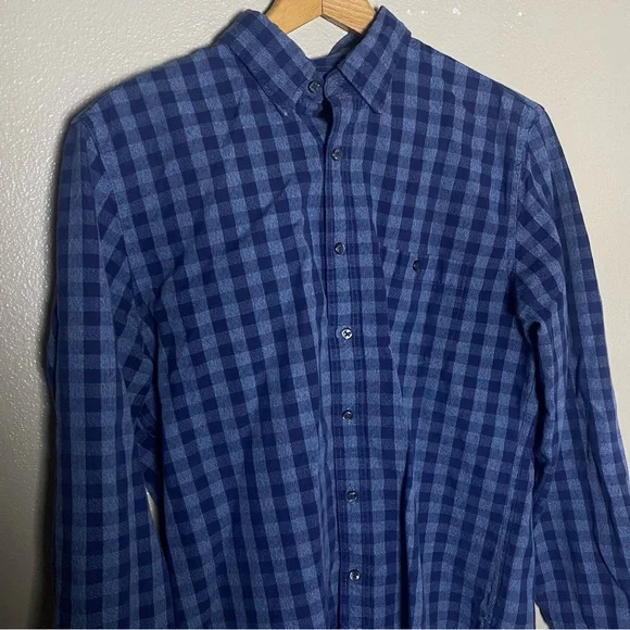 J.‎ Crew Medium Cotton  Checked Button-Down Shirt Preppy casual classic