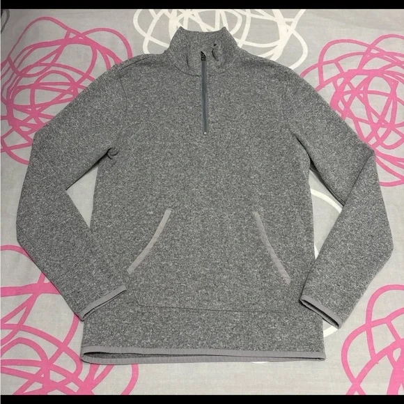 J.Crew Mercantile Grey Quarter-Zip Sweatshirt