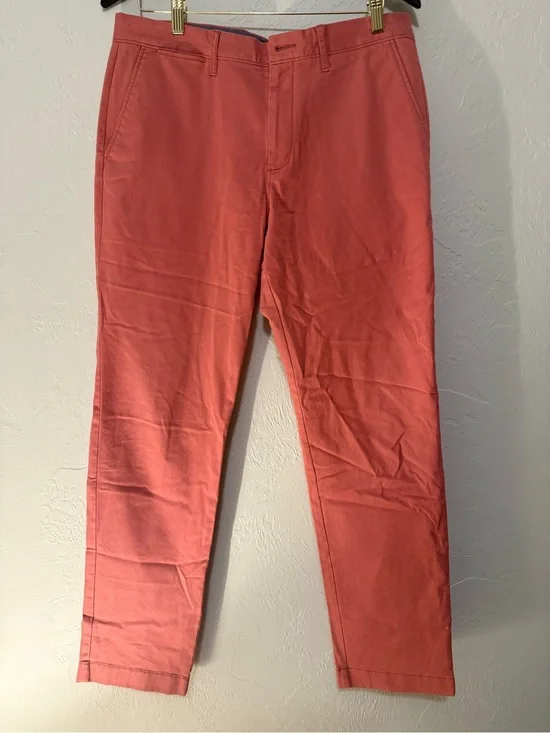 J. Crew Men's Coral Slim Chinos