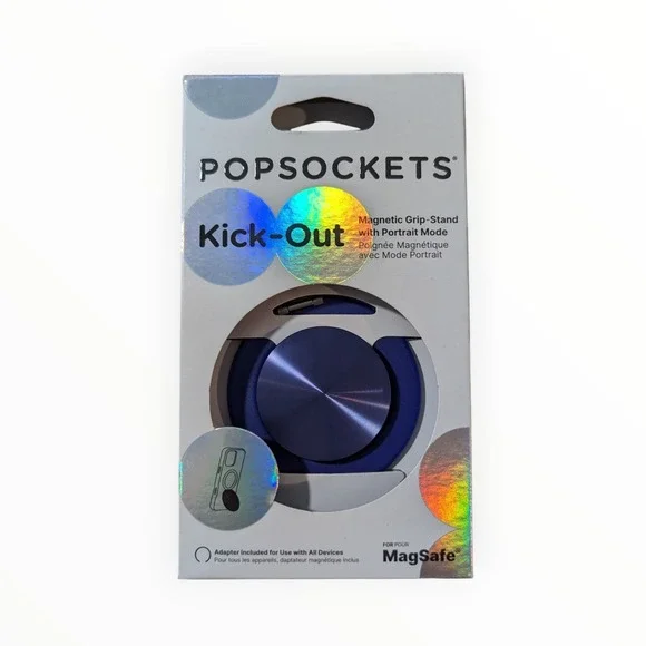 19-O PopSockets MagSafe Kick-Out PopGrip Phone Grip‎ & Stand Ring French Navy