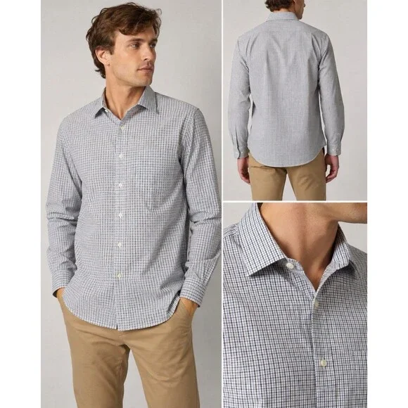 J.Crew Thompson Heritage Men’s L 16-16.5 Wrinkle Free 2-Ply Cotton Check Shirt