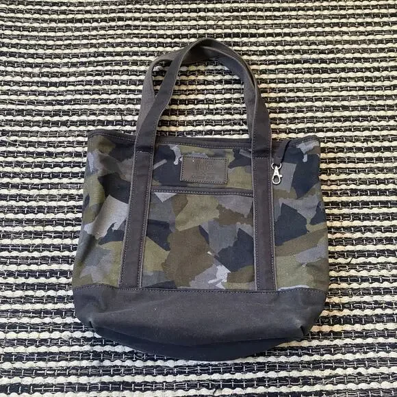 🌿Blake Shelton X Lands End Green Heartland Camo Canvas Tote Bag