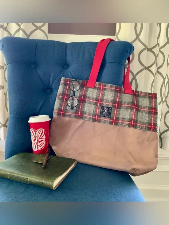 🍁 Rare Faribault Woolen Mill Co. x Target Plaid Heritage Tote Bag