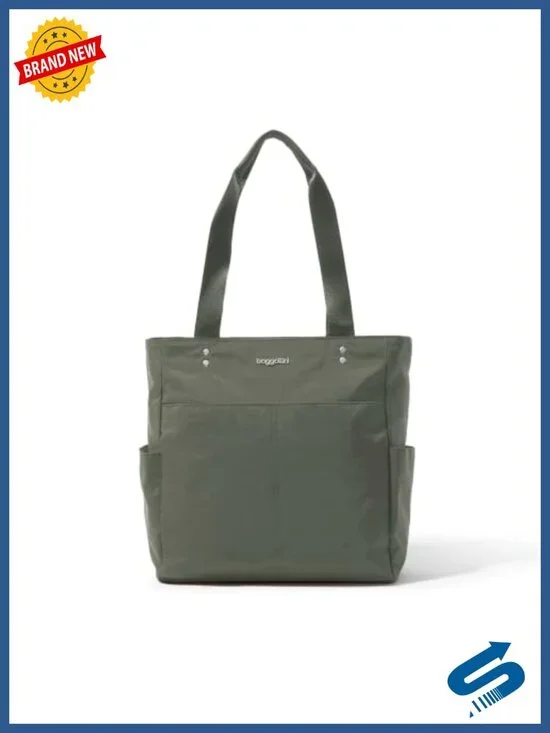 Lightweight Nylon Travel Tote with Luggage Sleeve, Machine Washable