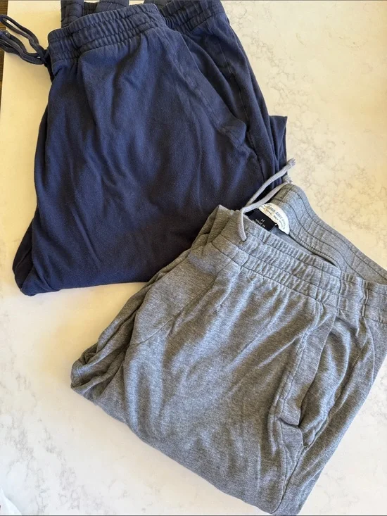 J. Crew Men's Navy and Gray Drawstring Joggers