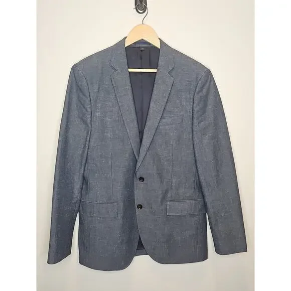 J. Crew‎ Men's Blue Ludlow 2-Button Sports Blazer Size 40R