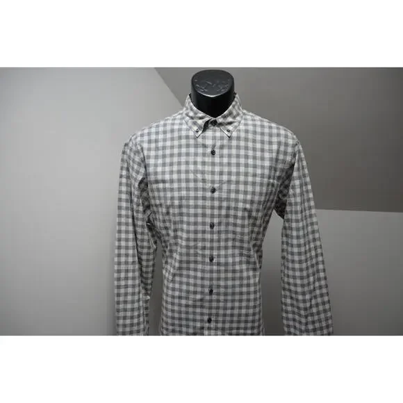 J Crew Slim‎ Fit Dress Shirt Plaid Casual Long Sleeve Button Up Mens Sz Medium