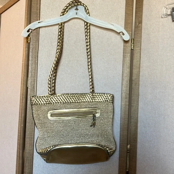 Elegant Gold and Tan Women's Tote Bag